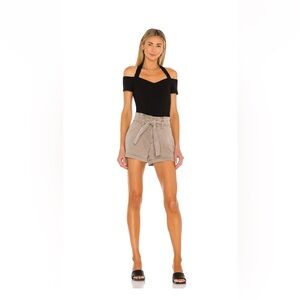 Paige Anessa Short in Vintage Moss Taupe (size 31)